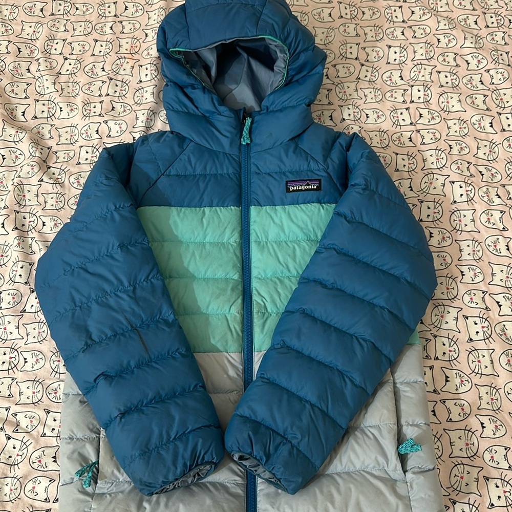 Patagonia kids down reversible kids hoody Kids small(7-8)
